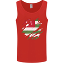 Torn Flag Abkhazia Mens Vest Tank Top Red