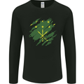 Torn Flag Adygea Mens Long Sleeve T-Shirt Black