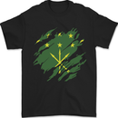 Torn Flag Adygea Mens T-Shirt 100% Cotton Black