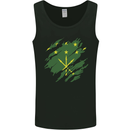 Torn Flag Adygea Mens Vest Tank Top Black