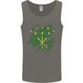 Torn Flag Adygea Mens Vest Tank Top Charcoal