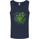 Torn Flag Adygea Mens Vest Tank Top Navy Blue