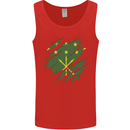 Torn Flag Adygea Mens Vest Tank Top Red