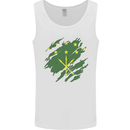 Torn Flag Adygea Mens Vest Tank Top White