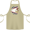 Torn Flag American Samoa Cotton Apron 100% Organic Khaki