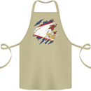 Torn Flag American Samoa Cotton Apron 100% Organic Khaki