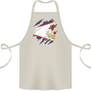 Torn Flag American Samoa Cotton Apron 100% Organic Natural