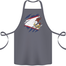 Torn Flag American Samoa Cotton Apron 100% Organic Steel