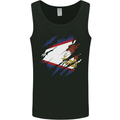 Torn Flag American Samoa Mens Vest Tank Top Black