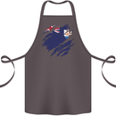 Torn Flag Anguilla Cotton Apron 100% Organic Dark Grey