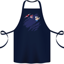 Torn Flag Anguilla Cotton Apron 100% Organic Navy Blue