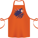 Torn Flag Anguilla Cotton Apron 100% Organic Orange