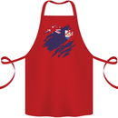 Torn Flag Anguilla Cotton Apron 100% Organic Red