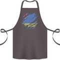 Torn Flag Aruba Cotton Apron 100% Organic Dark Grey
