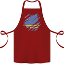 Torn Flag Aruba Cotton Apron 100% Organic Maroon
