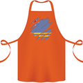 Torn Flag Aruba Cotton Apron 100% Organic Orange