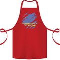 Torn Flag Aruba Cotton Apron 100% Organic Red