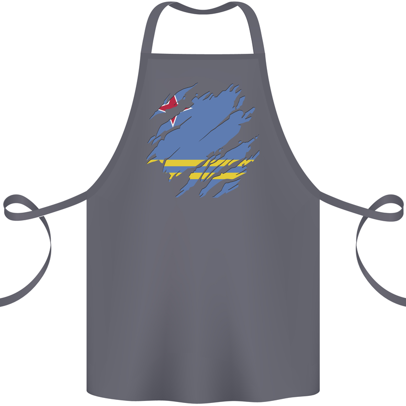 Torn Flag Aruba Cotton Apron 100% Organic Steel