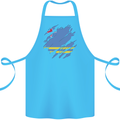 Torn Flag Aruba Cotton Apron 100% Organic Turquoise