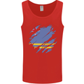 Torn Flag Aruba Mens Vest Tank Top Red
