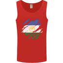 Torn Flag Bashkortostan Mens Vest Tank Top Red