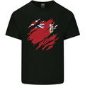 Torn Flag Bermuda Mens Cotton T-Shirt Tee Top Black