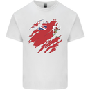 Torn Flag Bermuda Mens Cotton T-Shirt Tee Top White
