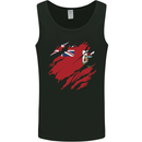 Torn Flag Bermuda Mens Vest Tank Top Black