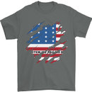Torn Flag Bikini Atoll Mens T-Shirt 100% Cotton Charcoal