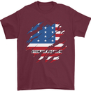 Torn Flag Bikini Atoll Mens T-Shirt 100% Cotton Maroon