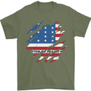 Torn Flag Bikini Atoll Mens T-Shirt 100% Cotton Military Green