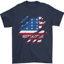 Torn Flag Bikini Atoll Mens T-Shirt 100% Cotton Navy Blue