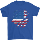 Torn Flag Bikini Atoll Mens T-Shirt 100% Cotton Royal Blue