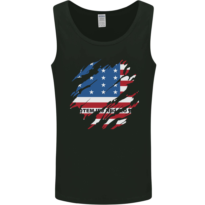 Torn Flag Bikini Atoll Mens Vest Tank Top Black