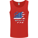 Torn Flag Bikini Atoll Mens Vest Tank Top Red