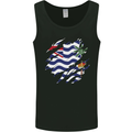 Torn Flag British Indian Ocean Territory Mens Vest Tank Top Black