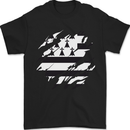 Torn Flag Brittany Mens T-Shirt 100% Cotton Black