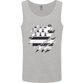 Torn Flag Brittany Mens Vest Tank Top Sports Grey