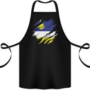 Torn Flag Buryatia Cotton Apron 100% Organic Black
