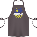Torn Flag Buryatia Cotton Apron 100% Organic Dark Grey