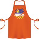 Torn Flag Buryatia Cotton Apron 100% Organic Orange
