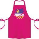 Torn Flag Buryatia Cotton Apron 100% Organic Pink