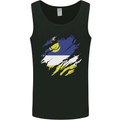 Torn Flag Buryatia Mens Vest Tank Top Black