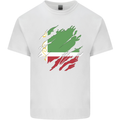 Torn Flag Chechen Republic Mens Cotton T-Shirt Tee Top White