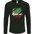 Torn Flag Chechen Republic Mens Long Sleeve T-Shirt Black