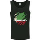 Torn Flag Chechen Republic Mens Vest Tank Top Black