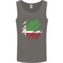 Torn Flag Chechen Republic Mens Vest Tank Top Charcoal