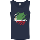 Torn Flag Chechen Republic Mens Vest Tank Top Navy Blue