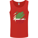 Torn Flag Chechen Republic Mens Vest Tank Top Red