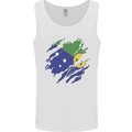 Torn Flag Christmas Islands Mens Vest Tank Top White